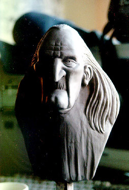 SILVER- CLAY SCULPTURE:   Email John.